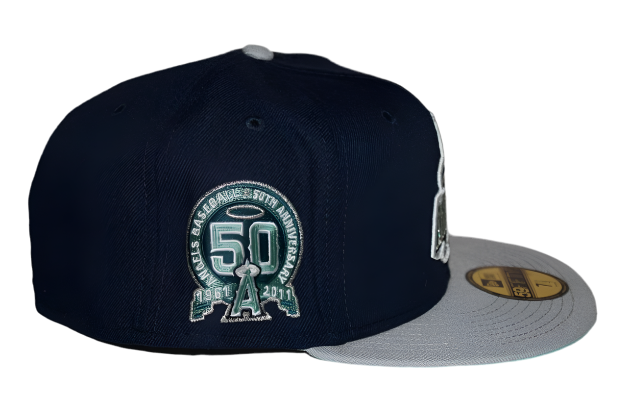 ANAHEIM ANGELS Ocean Storm 50th Patch NEW ERA 59FIFTY Fitted