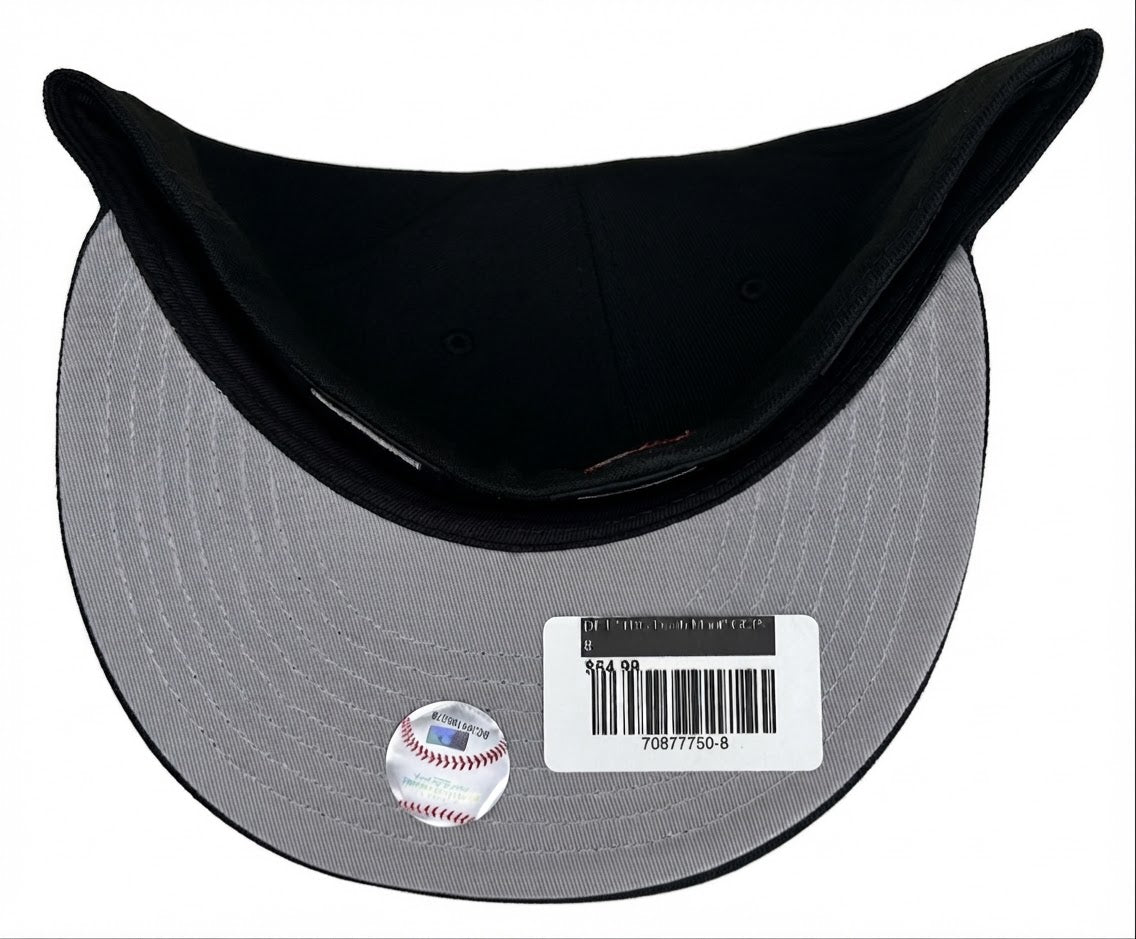 Detroit Tigers Black "Brim Gallery Pack" Tiger Stadium Patch Gray UV New Era 59Fifty Fitted Hat.