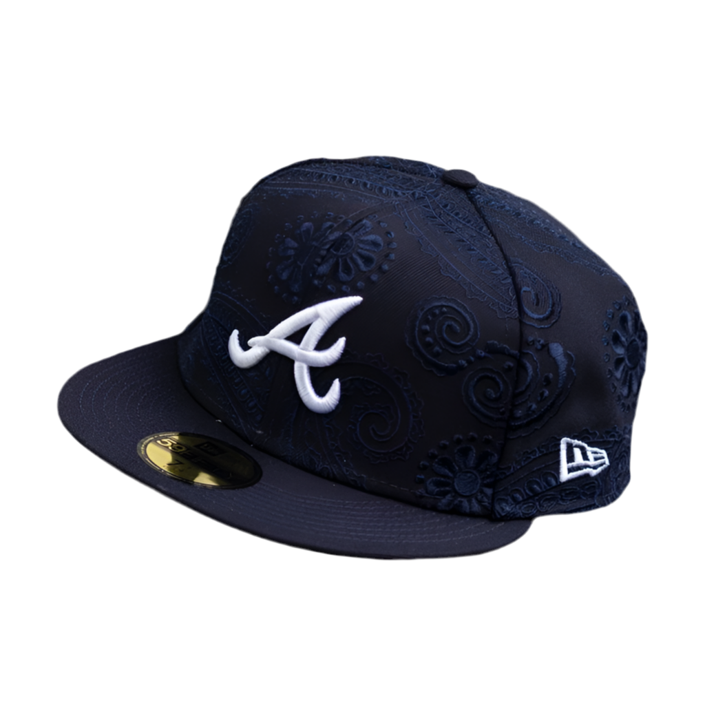 ATLANTA BRAVES SWIRL NAVY / GREY UV New Era 59Fifty FITTED CAP