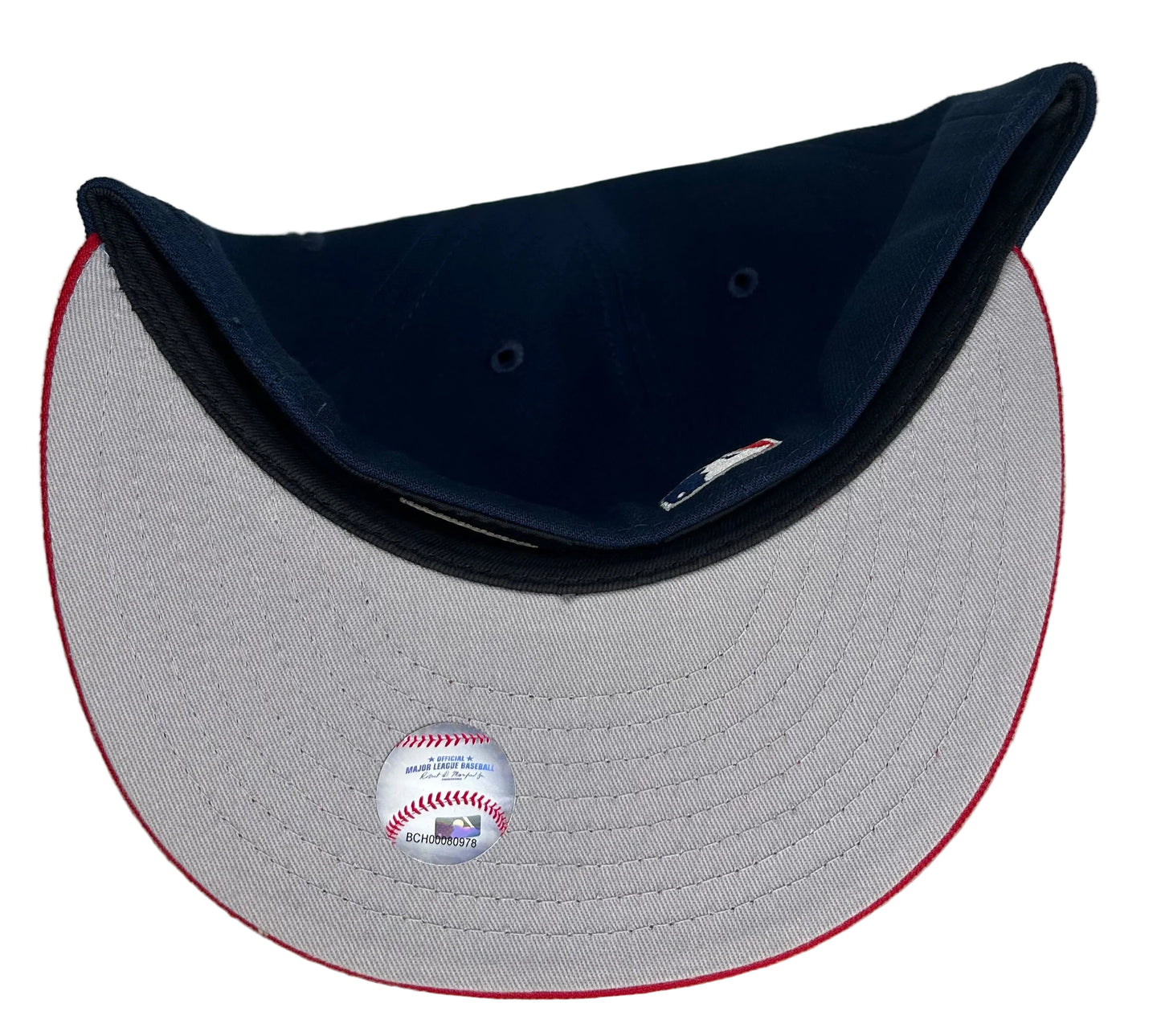 59Fifty Brooklyn Dodgers 1955 World Series Champions Patch Hat- Navy, Red