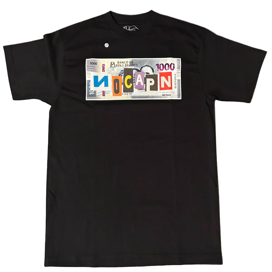 No Cap’N X Benji Branded “Pesos” T-Shirt.
