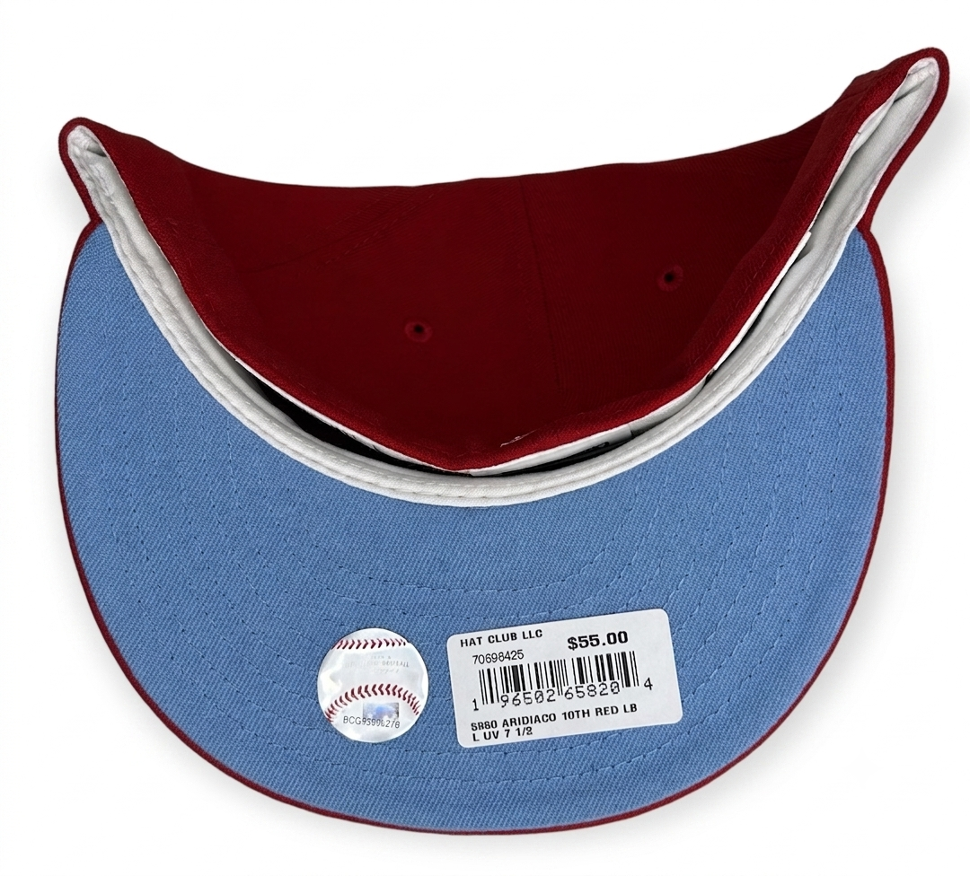New Era Arizona Diamondbacks fitted cap features a red crown and a 1998 inaugural season side patch.
