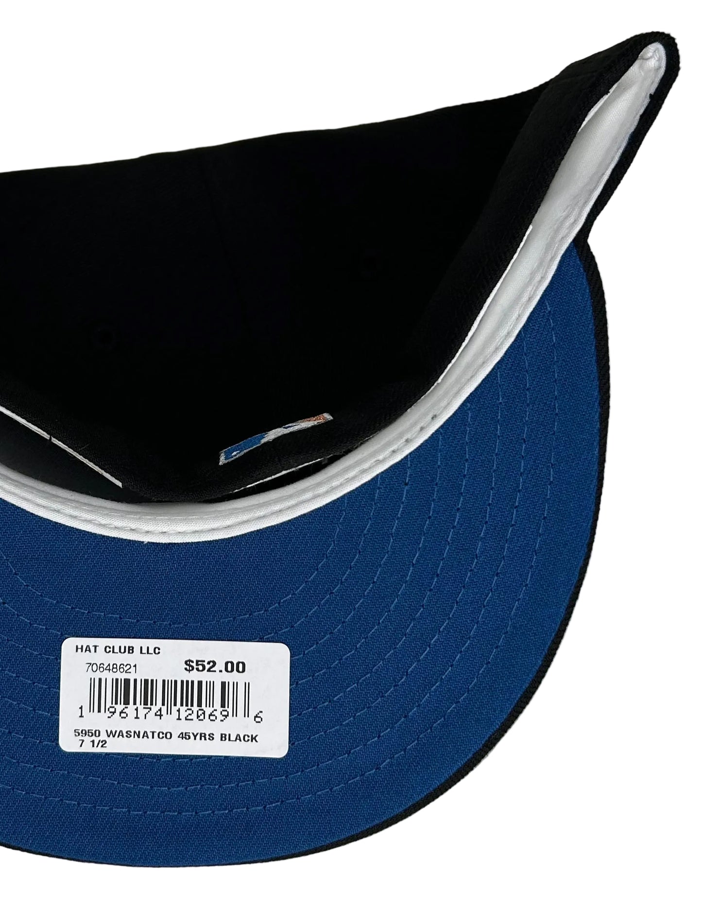 New Era 59FIFTY fitted Washington Nationals hat is a HC Exclusive featuring a "Crossover" DC logo design.