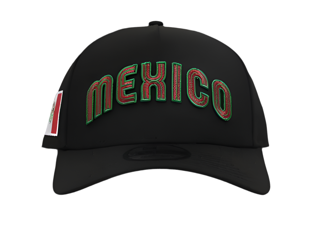 New Era 9forty A-frame Mexico Script SnapBack Hat.