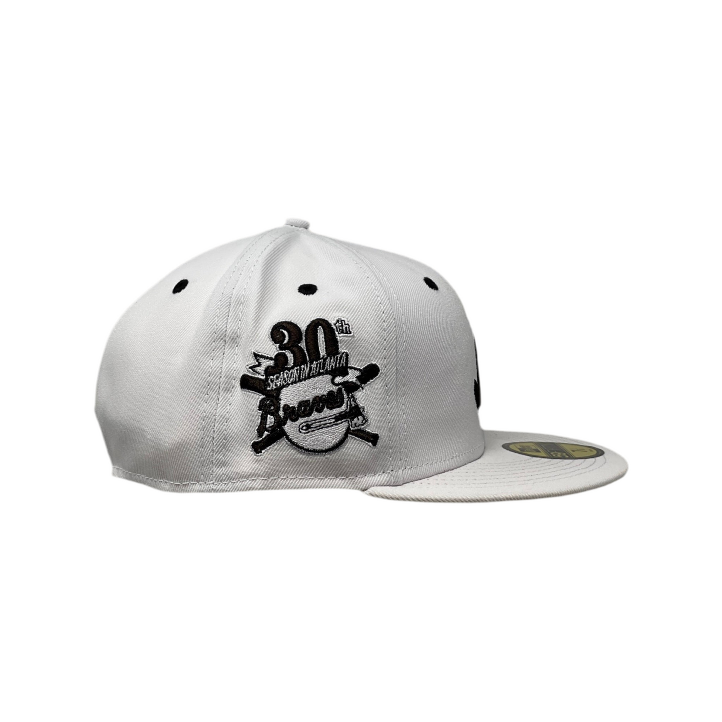 New Era 59fifty - Atlanta Braves - White / Chocolate Brown