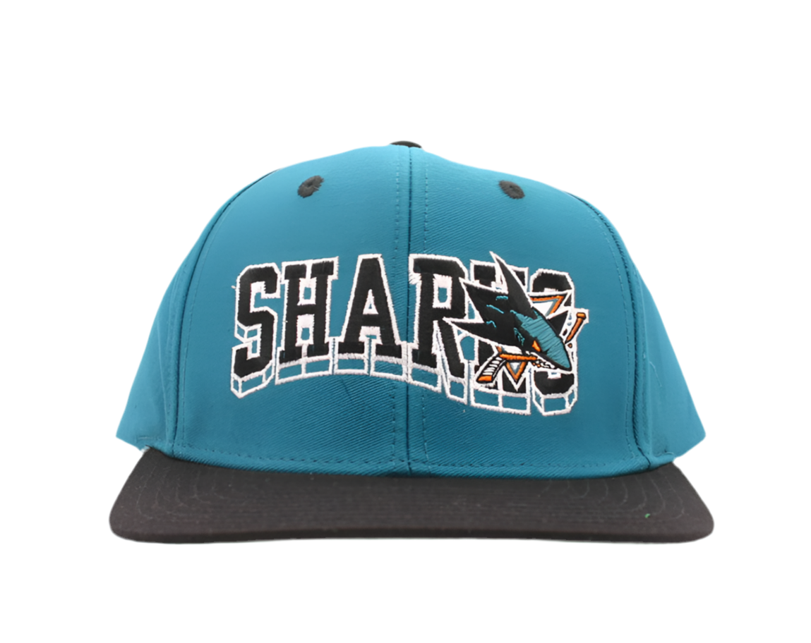 San Jose Sharks NHL Hockey Retro Vintage Snapback Hat Cap NEW By Reebok