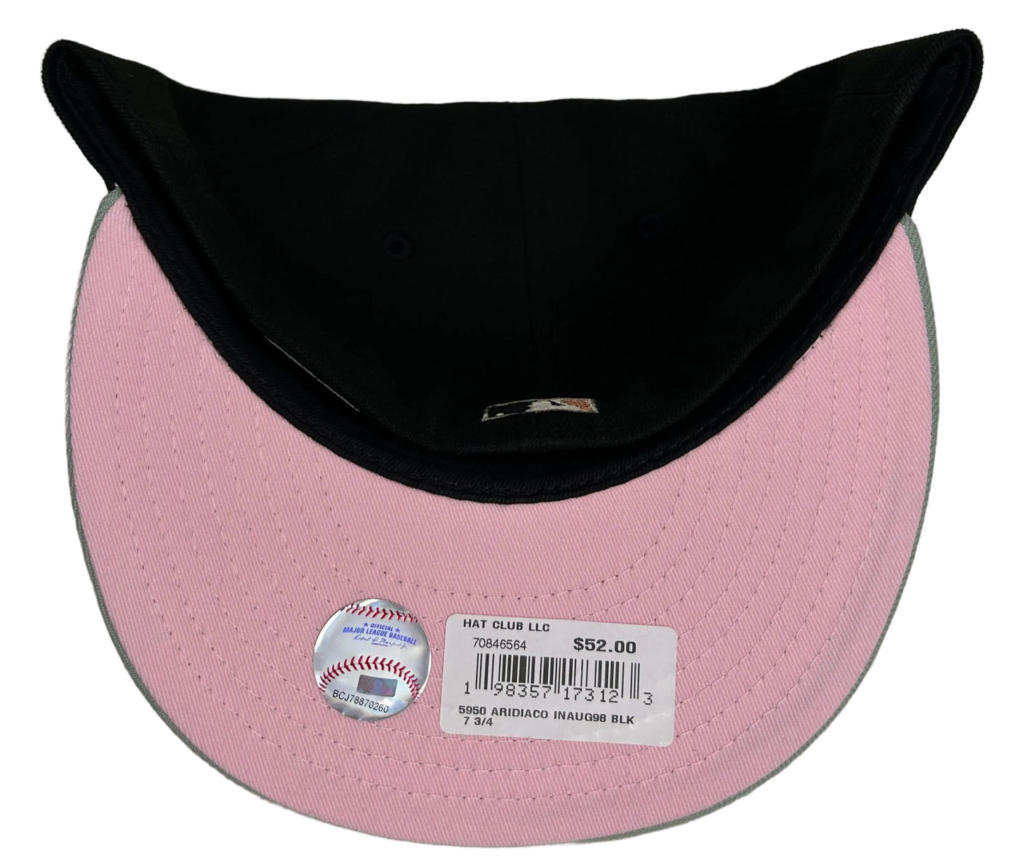 HC Arizona Diamondbacks 2-Tone (Black/ Grey) W/ a 1998 Inaugural Season Patch & a Pink UV.