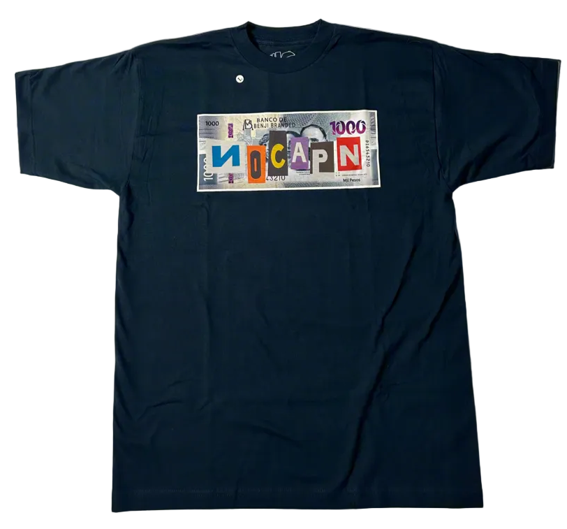 “Pesos” Navy Blue T-Shirt.