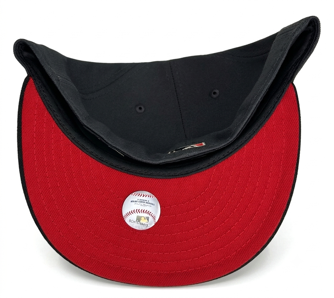 New Era Arizona Diamondbacks “Burning Rubber” 2001 World Series Fitted Hat 59Fifty Fitted Hat.