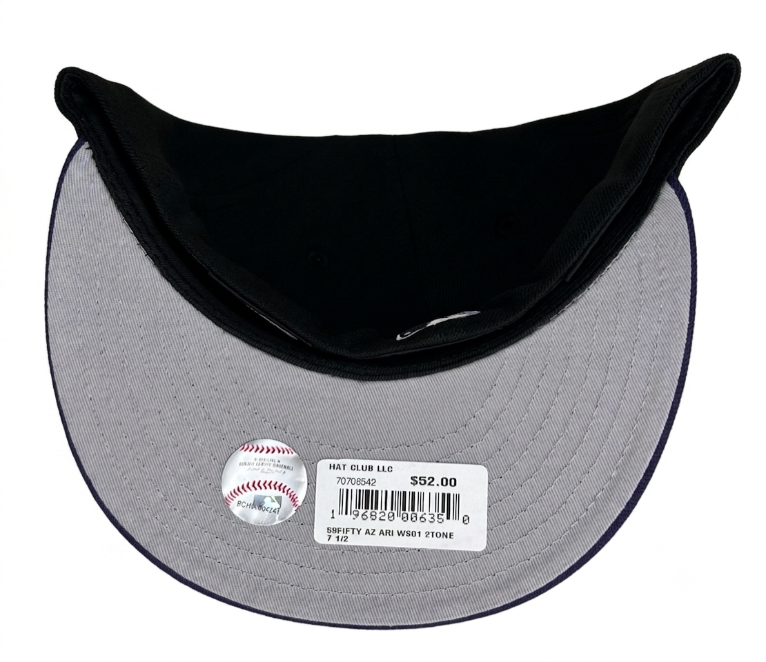 New Era 59Fifty Arizona Diamondbacks hat is a HC exclusive featuring a 2001 World Series side patch.