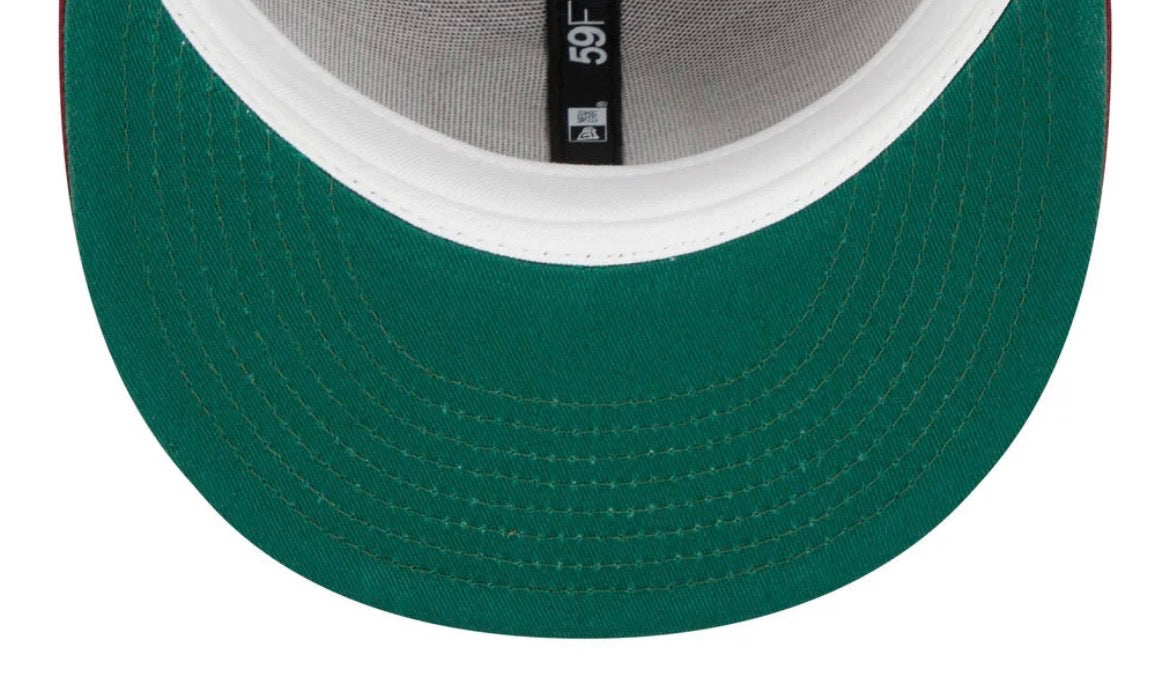 New Era PHILADELPHIA PHILLIES LAUREL SIDEPATCH 59FIFTY FITTED HAT - MAROON