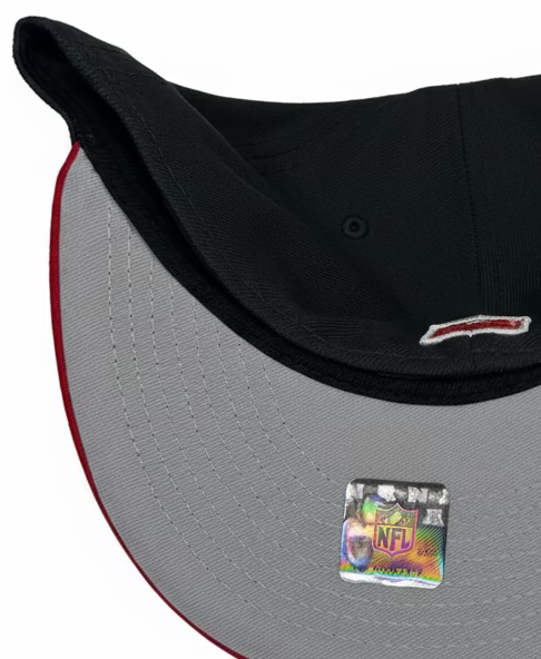 Raiders 2-Tone Steel W/ Scarlet Red New Era 59Fifty fitted hat.