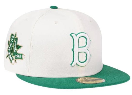 NEW ERA BOSTON RED SOX ALL STAR GAME 1961 COLOR FLIP CREAM EDITION 59FIFTY HAT.
