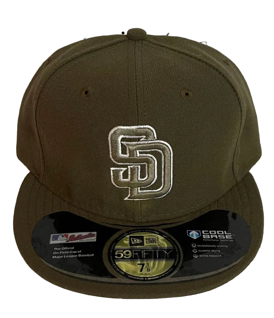 New Era 59FIFTY San Diego Padres MLB Authentic Collection alternate fitted cap, likely from the 2017 season.