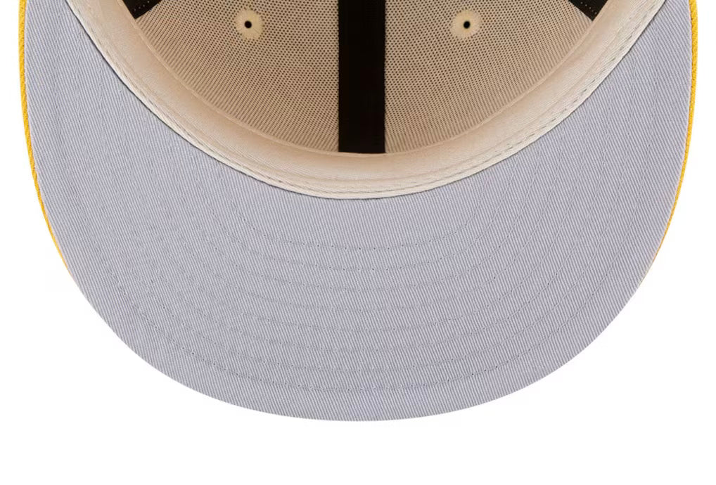 Men's New Era x Fear of God Cream/Gold Essentials Trucker 59FIFTY Fitted Hat