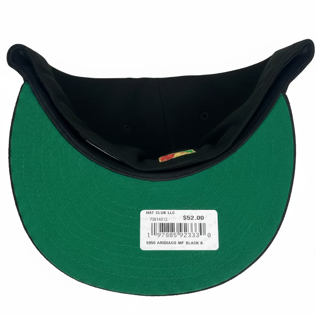New Era Arizona Diamondbacks "Mexico Flag" 59FIFTY fitted hat in black with a metallic-style team logo.