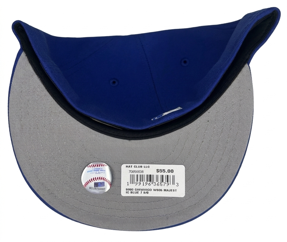 New Era 59Fifty Chicago White Sox fitted hat features a 2005 World Series side patch.