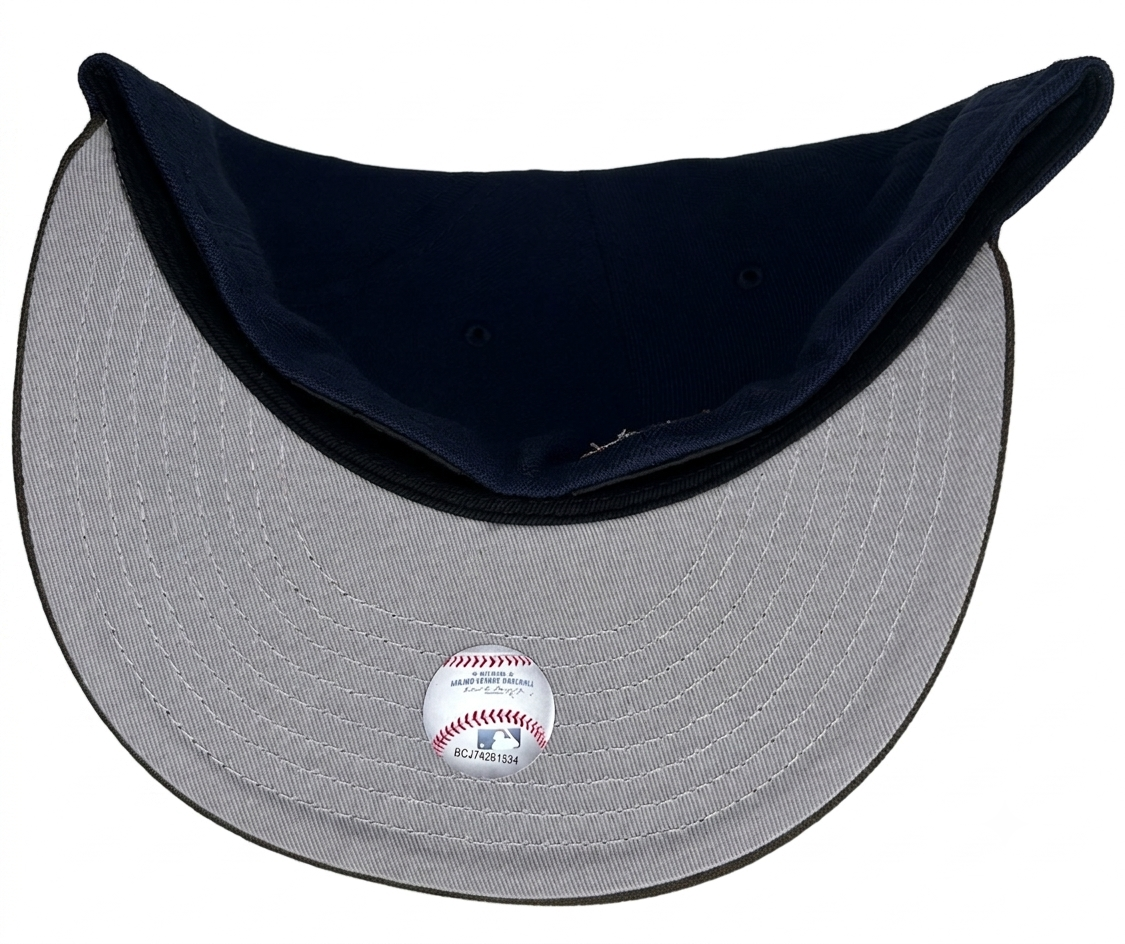 New Era 59FIFTY Fitted Hat for the Cleveland Indians, featuring a special 1994 "Inaugural Jacobs Field" side patch.
