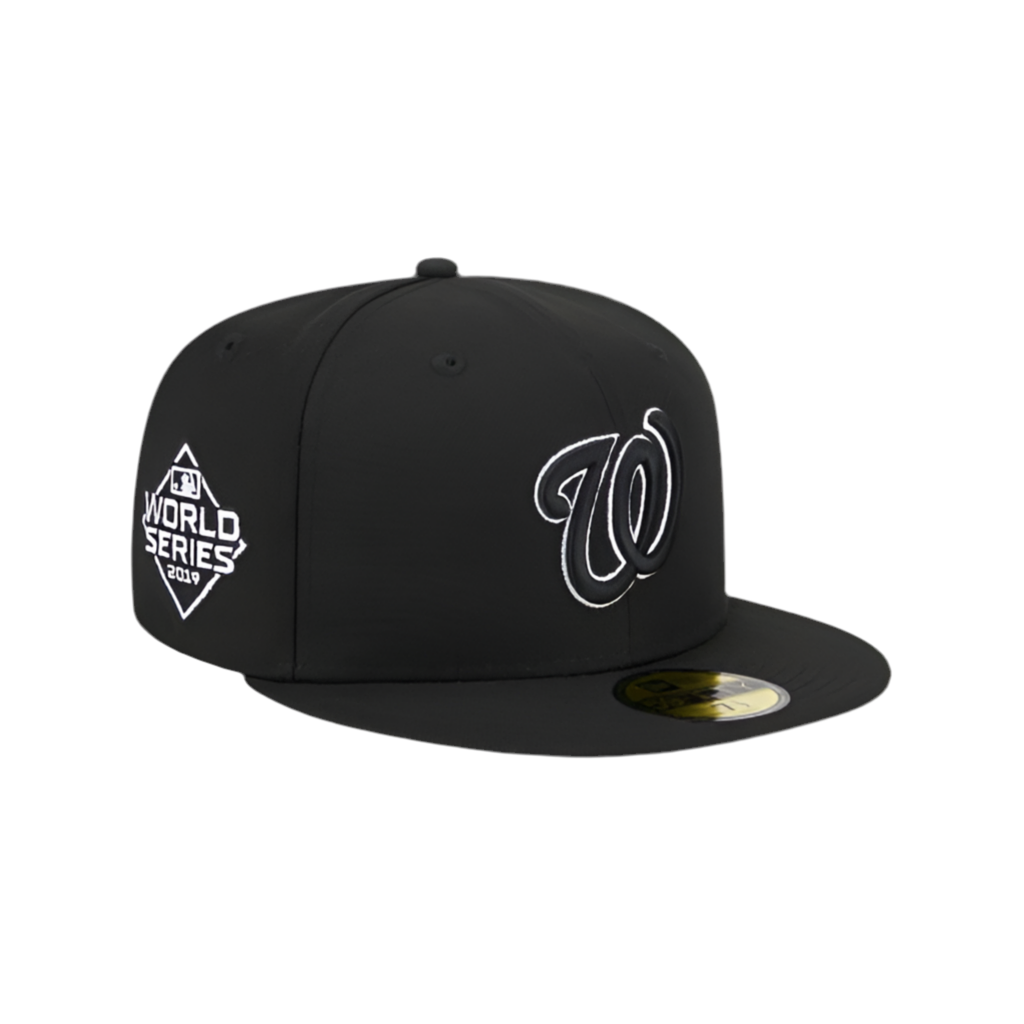 Washington Nationals Black White 2019 World Series Side Patch 59Fifty Fitted