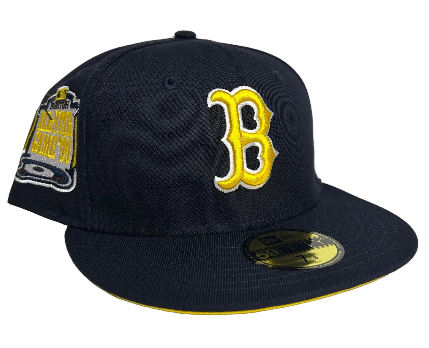 New Era Boston Red Sox 1999 ASG Side Patch (Navy/ Yellow) 59FIFTY Fitted Hat. 