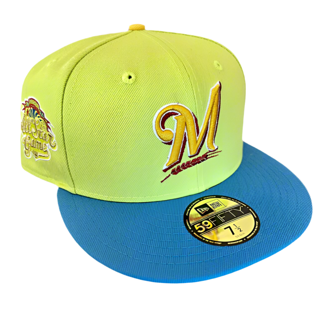 New Era Milwaukee Brewers Simpsons Pack 59FIFTY Hat 02 ASG Side Patch “Marge Simpson”