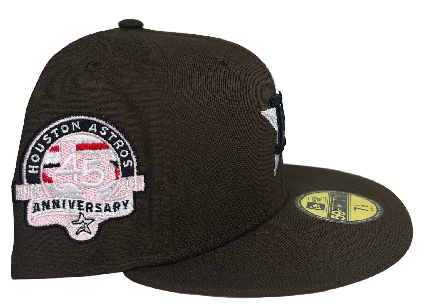 New Era Houston Astros  “Travis Scott” fitted hat features a white "H" star logo and a 45th Anniversary side patch.
