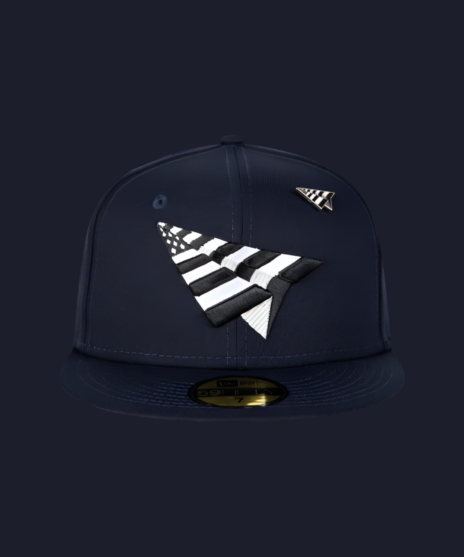 NEW ERA ROC NATION 59fifty fitted Navy blue and Green UV