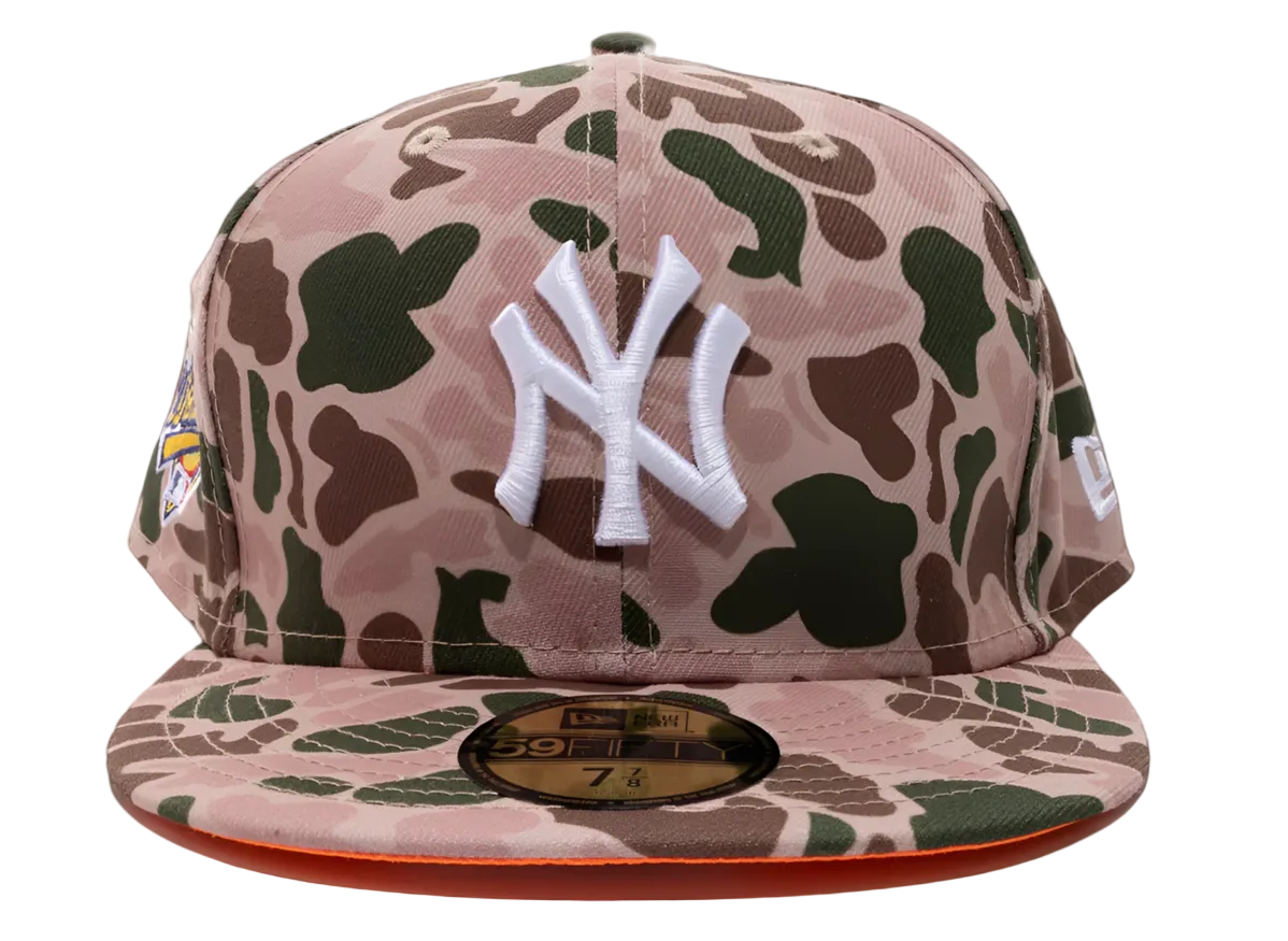 NEW ERA NEW YORK YANKEES FITTED ORANGE BOTTOM "DUCK CAMO WHITE" (1996 WORLD SERIES EMBROIDERY) 59Fifty hat