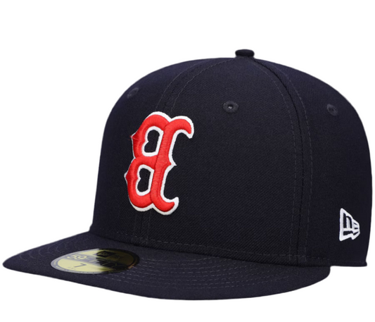 Boston Red Sox New Era Upside Down 59FIFTY Fitted Hat - Navy