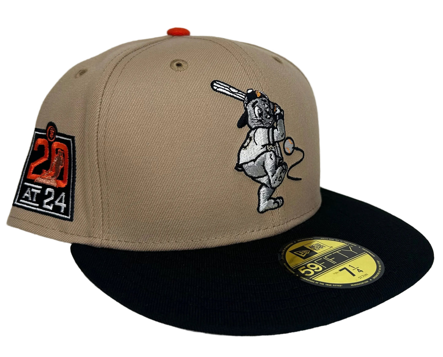 NEW ERA SAN FRANCISCO GIANTS LOU SEAL MASCOT 59FIFTY CAMEL BLACK