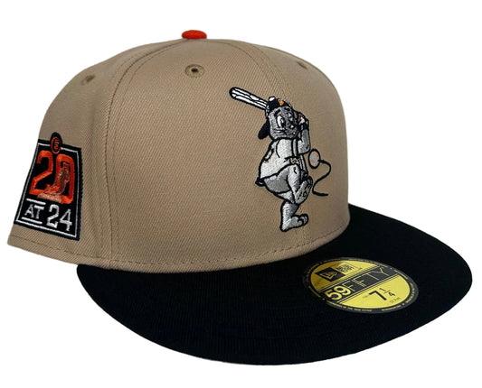 NEW ERA SAN FRANCISCO GIANTS LOU SEAL MASCOT 59FIFTY CAMEL BLACK