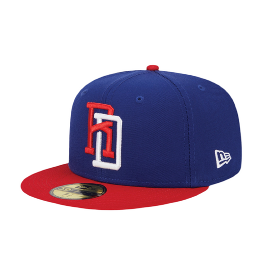 Dominican Republic 2023 World Baseball Classic Two Tone Grey Bottom Blue/Red 59Fifty Fitted Cap 