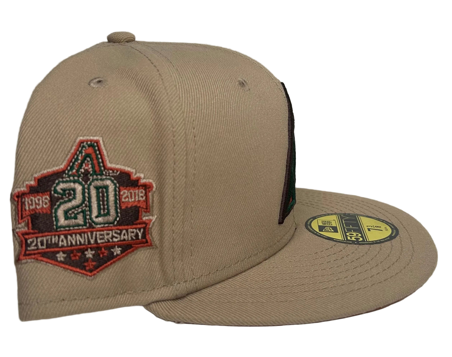 New Era 59FIFTY Arizona Diamondbacks "Desert Camel" 20th Anniversary fitted hat in tan.