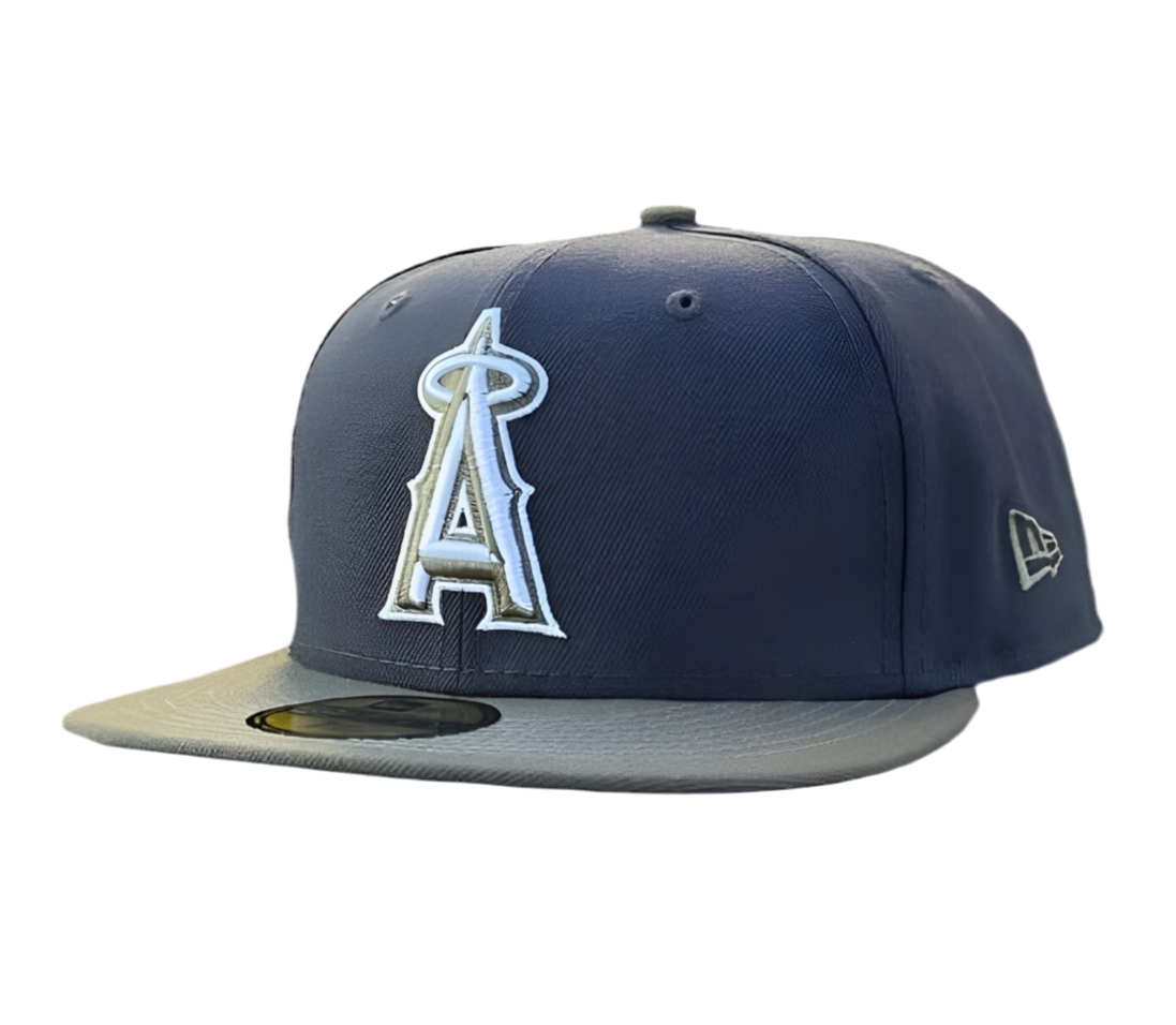 Anaheim Angels 2-Tone Color Pack Steel Clouds/New Olive 59Fifty New Era Hat.