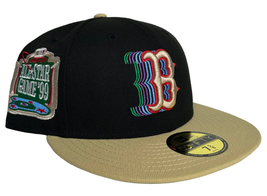 New Era 59fifty Black Boston Red Sox Fitted Hat.