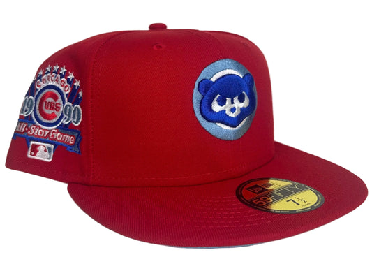 New Era Chicago Cubs 59FIFTY fitted hat features a 1990 All-Star Game patch on the side.