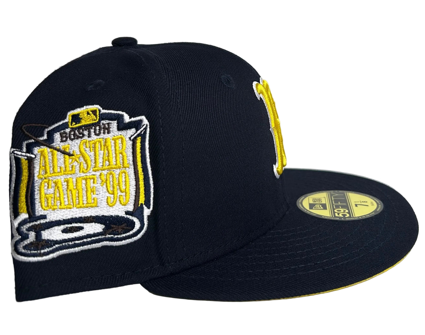 New Era Boston Red Sox 1999 ASG Side Patch (Navy/ Yellow) 59FIFTY Fitted Hat. 