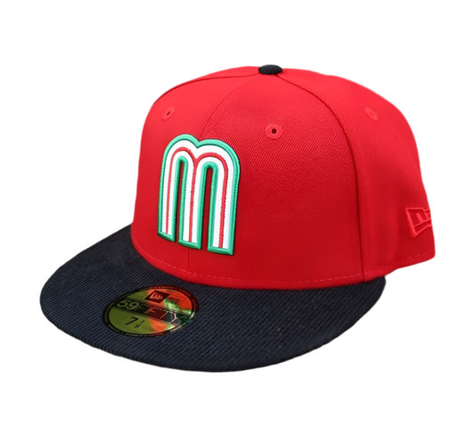 Mexico "M" Red /Black Cord 59Fifty New Era Cap