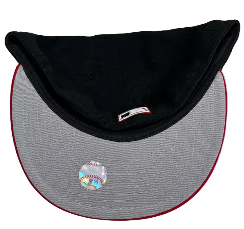 Cincinnati Reds 59FIFTY Fitted Hat by New Era, specifically an "Alternate Authentic Collection On-Field" 2-Tone model, custom version featuring 1990 World Series Side Patch.