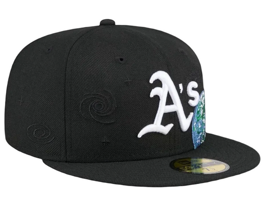 59Fifty Oakland Athletics Global Fitted Hat Black - Gray UV