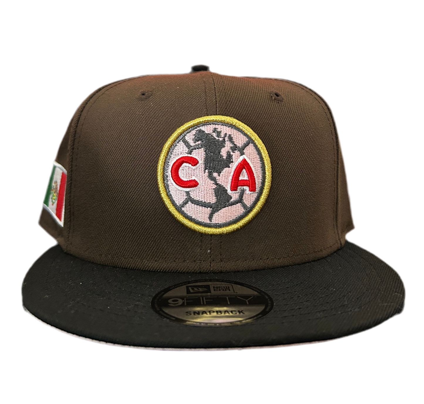New Era 9fifty Snapback Liga MX Club America Mocha Pink UV SnapBack