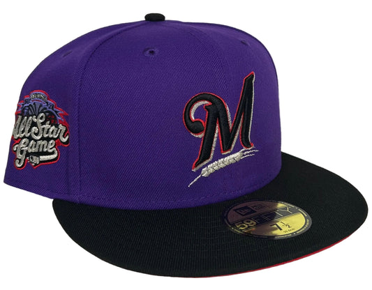 New Era Milwaukee Brewers T-Dot 2002 All Star Game Patch HC Exclusive 59Fifty Fitted Hat.