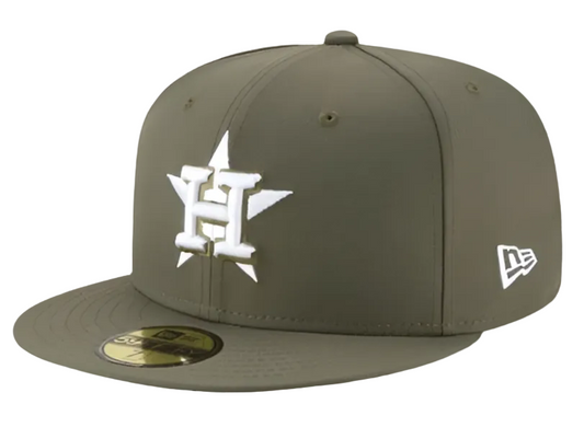 NEW ERA HOUSTON ASTROS MENS GREEN 59FIFTY FITTED HAT