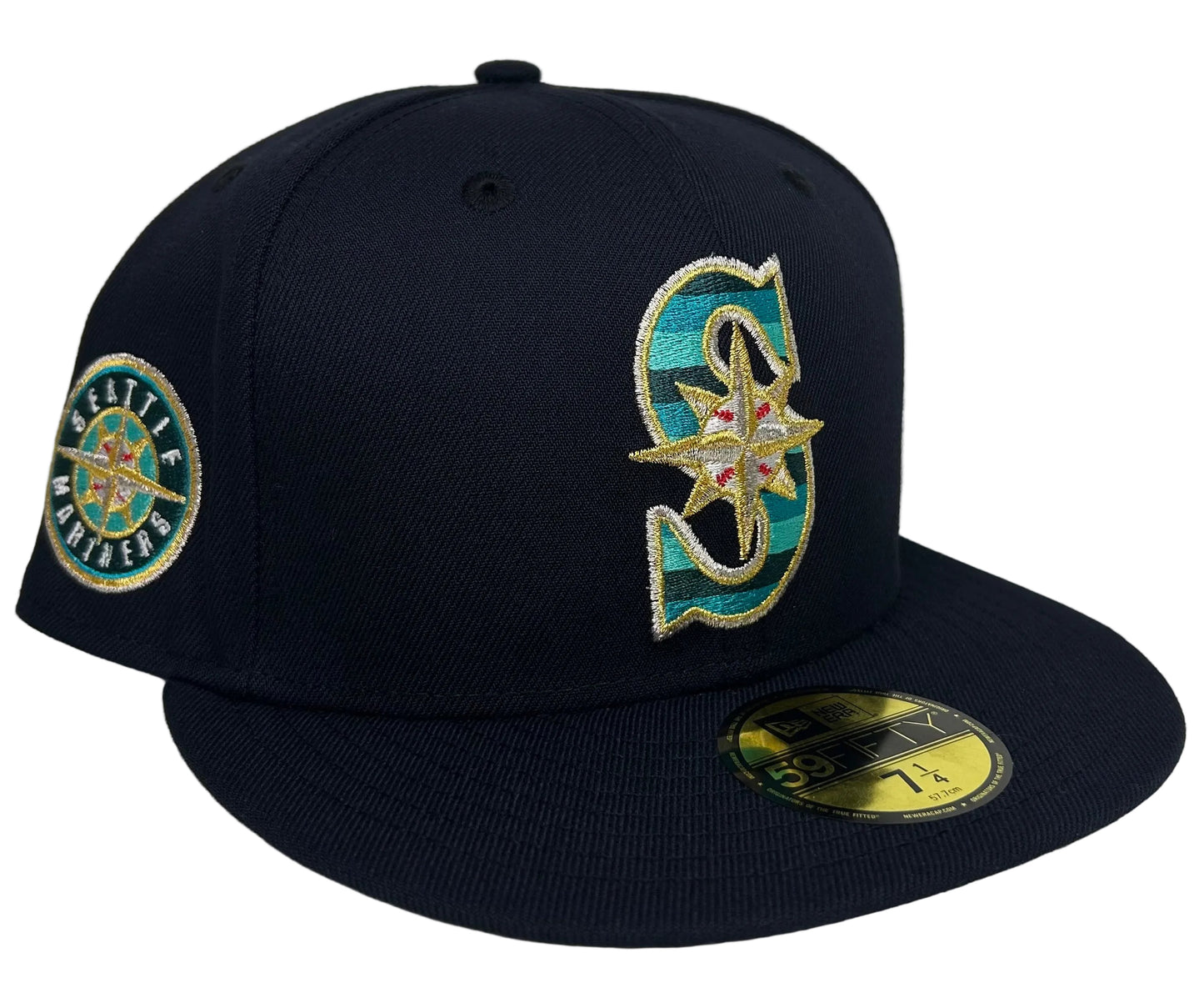 New Era 59FIFTY Fitted Seattle Mariners Navy W/ a SP & Gray UV.
