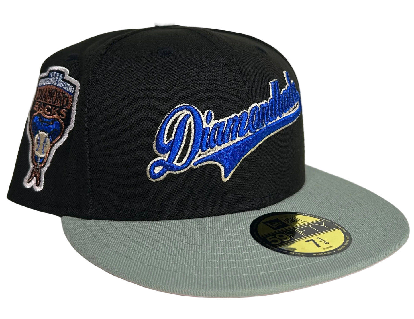HC Arizona Diamondbacks 2-Tone (Black/ Grey) W/ a  1998 Inaugural Season Patch & a Pink UV.
