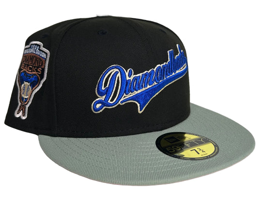 HC Arizona Diamondbacks 2-Tone (Black/ Grey) W/ a  1998 Inaugural Season Patch & a Pink UV.