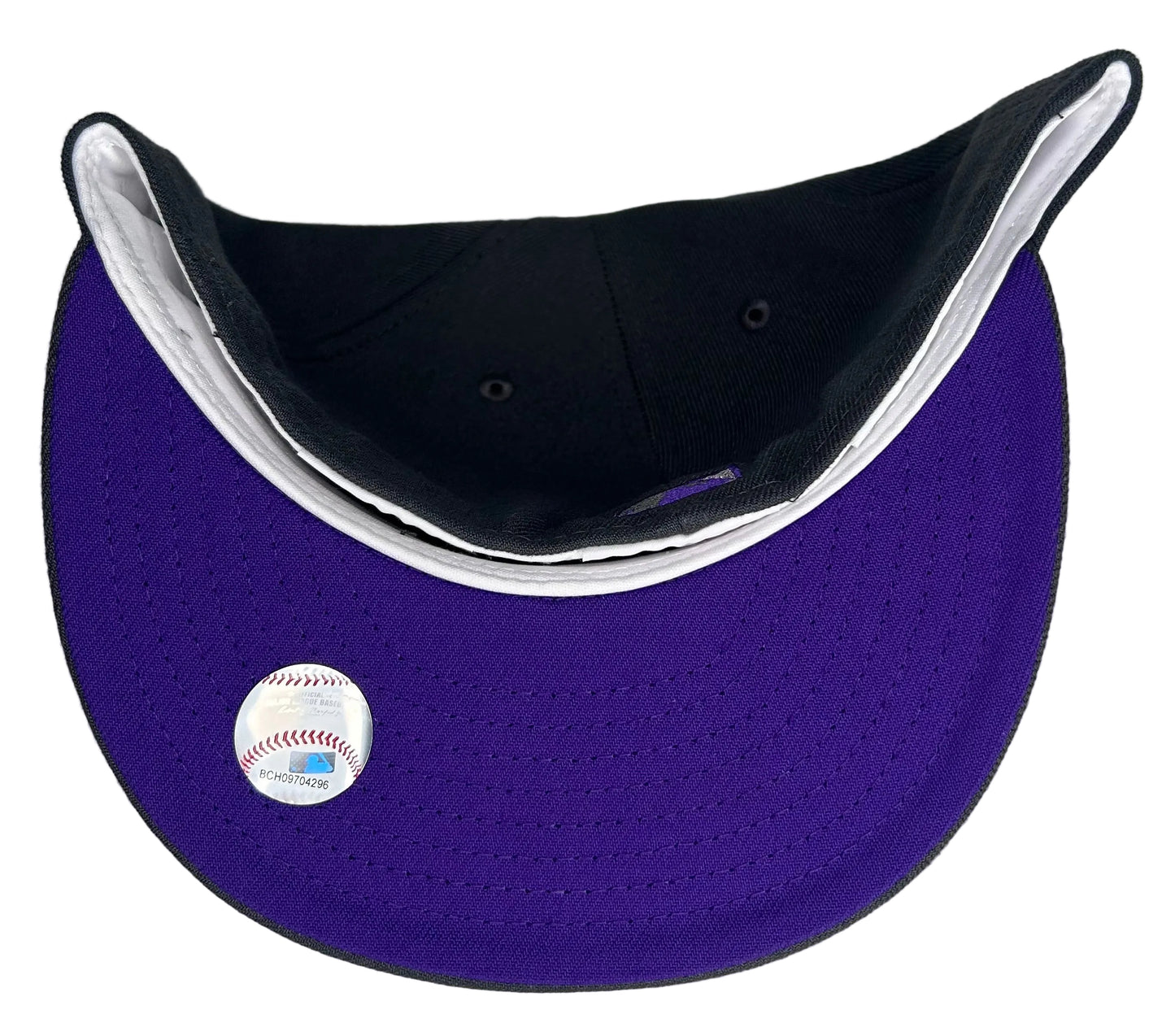 New Era 59FIFTY Colorado Rockies fitted hat, featuring a 25th-anniversary side patch