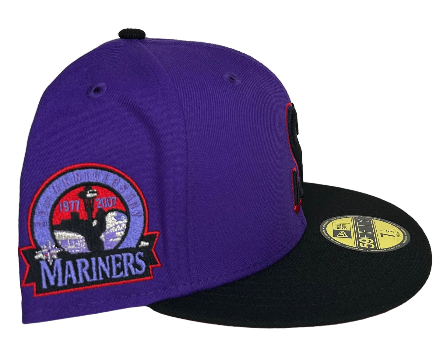 New Era Seattle Mariners T-Dot 30th Anniversary Patch HC Exclusive 59Fifty Fitted Hat.