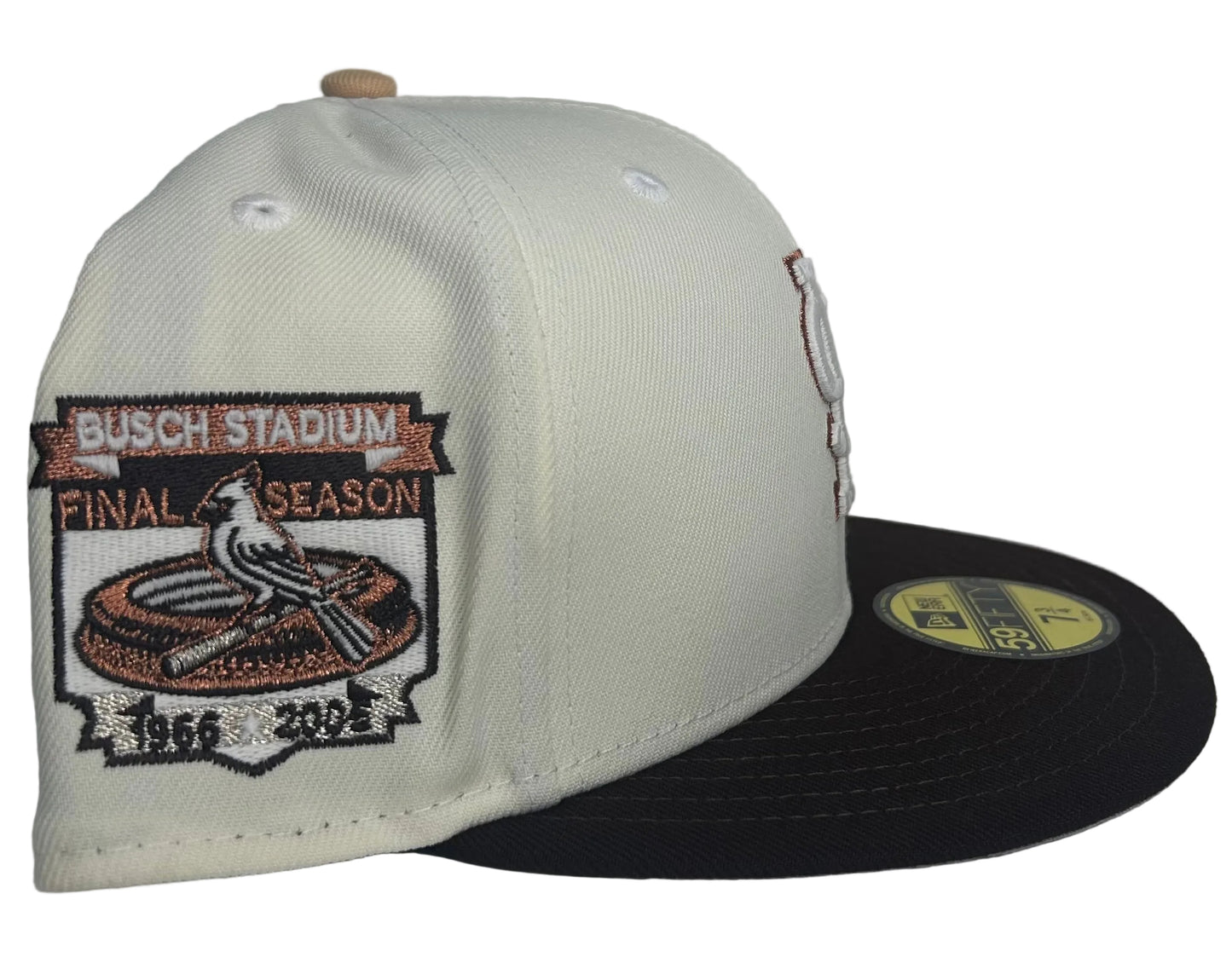 St. Louis Cardinals 2-Tone W/ a  Busch Stadium Final Season Patch New Era 59fifty Hat.