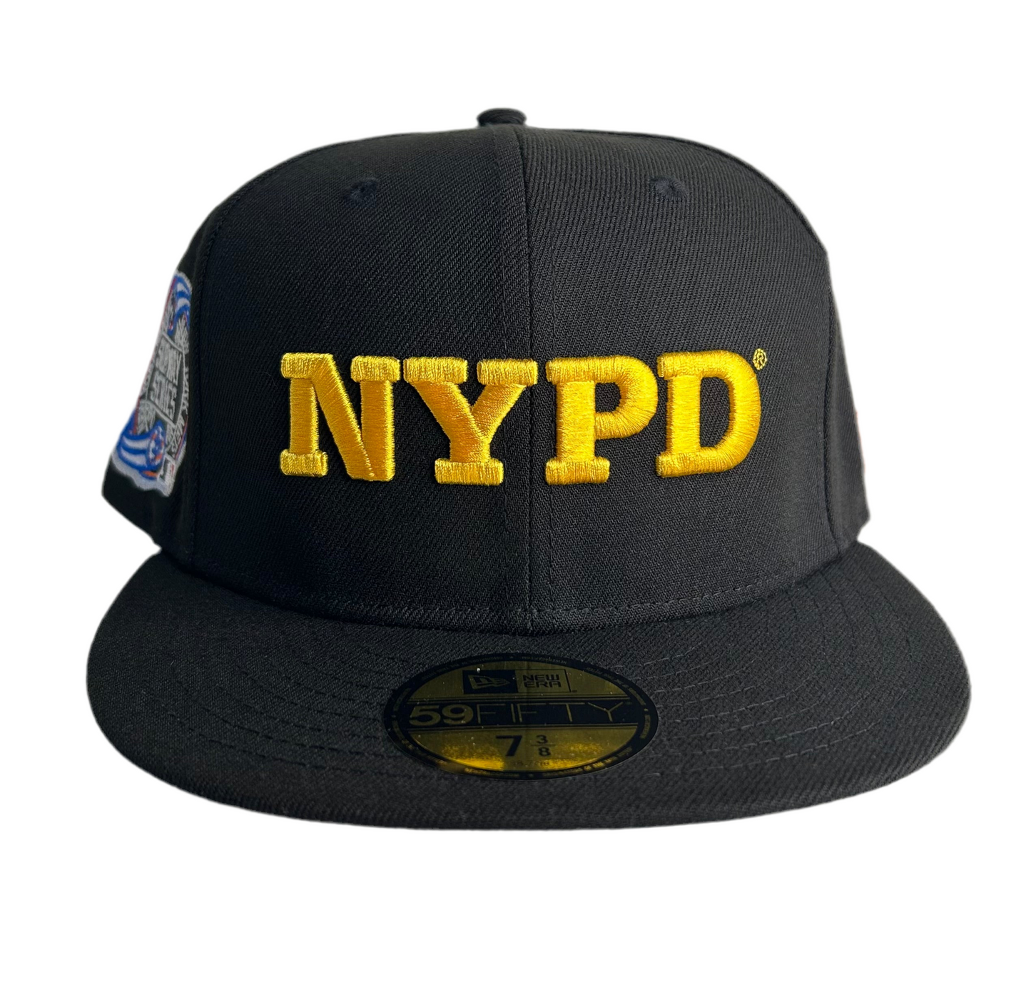 New Era 59FIFTY NYC NYPD “Mets” Limited Model baseball cap in a black and gold colorway. 